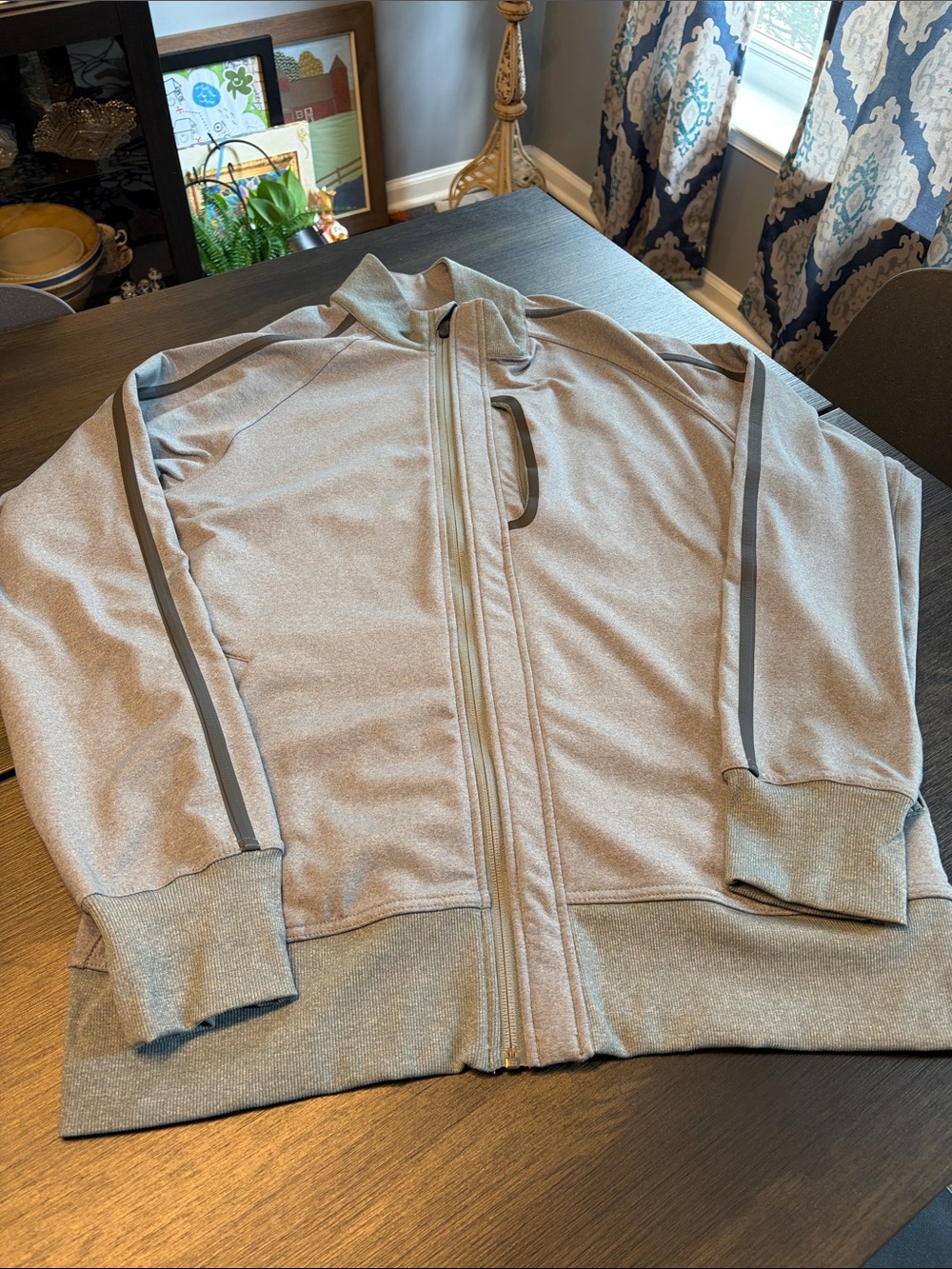 Lululemon Men's Kung Fu Jacket II Full Zip Heathered Gray Size XL